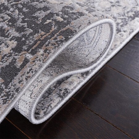 Safavieh 6 ft. 7 in. x 6 ft. 7 in. Vogue Gray & Beige Power Loomed Round Rug VGE164F-7R